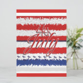 4 juli "Onafhankelijkheidsdag"  Kaart (Staand voorkant)