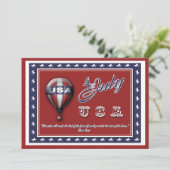 4 juli "Onafhankelijkheidsdag" Kaart (Staand voorkant)