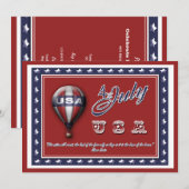 4 juli "Onafhankelijkheidsdag" Kaart (Voorkant / Achterkant)