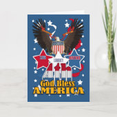 4 juli Onafhankelijkheidsdag Kaart (Voorkant)