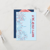 4 juli Onafhankelijkheidsdag Kaarten en geschenken (Voorkant / Achterkant in situ)