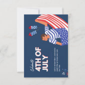 4 juli Onafhankelijkheidsdag Kaarten en geschenken (Achterkant)