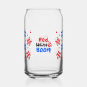 4 juli Onafhankelijkheidsdag kan glas (Voorkant)