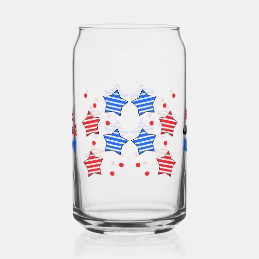 4 juli Onafhankelijkheidsdag kan glas (Links)