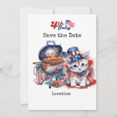 4 juli Onafhankelijkheidsdag met Kat Kaart (Voorkant)