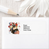 4 juli Onafhankelijkheidsdag met Kitten Cat Etiket (Insitu)