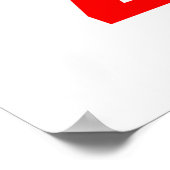 4 juli - Onafhankelijkheidsdag met vlag en vuurwer Poster (Hoek)