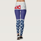 4 juli Onafhankelijkheidsdag monogram Leggings (Achterkant)
