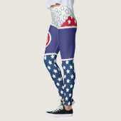 4 juli Onafhankelijkheidsdag monogram Leggings (Links)