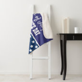 4 juli Onafhankelijkheidsdag monogram Sherpa Deken (In situ)