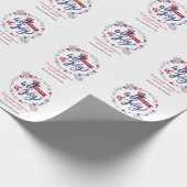 4 juli onafhankelijkheidsdag onroerend goed tradit cadeaupapier (Hoek)