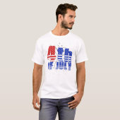 4 juli Onafhankelijkheidsdag Oom Sam Hoed Amerika T-shirt (Voorkant volledig)