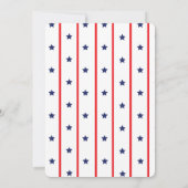 4 juli Onafhankelijkheidsdag Partij Kaart (Achterkant)