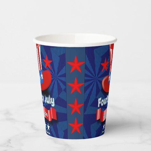 4 juli Onafhankelijkheidsdag Party Paper cup Papieren Bekers (Links)