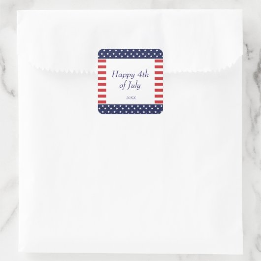 4 juli Onafhankelijkheidsdag Party Sticker (Tas)