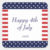 4 juli Onafhankelijkheidsdag Party Sticker (Voorkant)