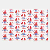 4 juli Onafhankelijkheidsdag Patriottisch Amerika Inpakpapier Vel (Voorkant 2)