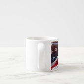 4 juli Onafhankelijkheidsdag Patriottisch ontwerp Espresso Kop (Achterkant)