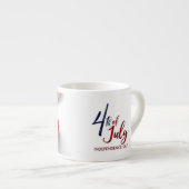 4 juli Onafhankelijkheidsdag Patriottisch ontwerp Espresso Kop (Voorkant rechts)
