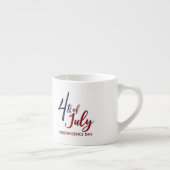 4 juli Onafhankelijkheidsdag Patriottisch ontwerp Espresso Kop (Rechts)