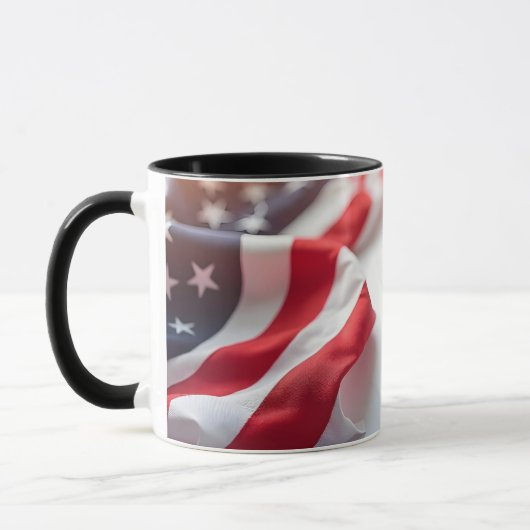 4 juli Onafhankelijkheidsdag Patriottisch ontwerp Mok (Links)