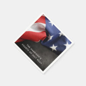 4 juli Onafhankelijkheidsdag Patriottische Vlag Servet (Hoek)