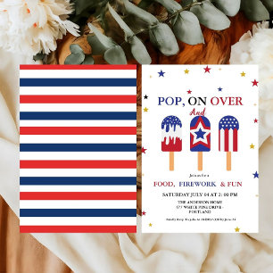 4 juli Onafhankelijkheidsdag Popsicle feestje  Kaart