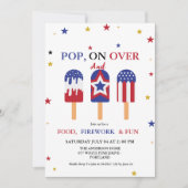 4 juli Onafhankelijkheidsdag Popsicle feestje Kaart (Voorkant)