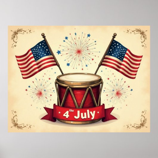 4 juli, Onafhankelijkheidsdag, Poster (Voorkant)