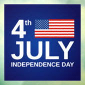 4 juli/Onafhankelijkheidsdag Raamsticker (Vel 3)