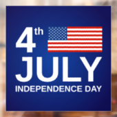 4 juli/Onafhankelijkheidsdag Raamsticker (Vel 2)