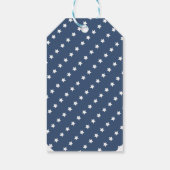 4 juli Onafhankelijkheidsdag Rode Blauwe Bulldog Cadeaulabel (Achterkant)