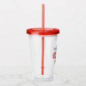 4 juli Onafhankelijkheidsdag Rood Wit Blauwe Bulld Acryl Drinkbeker (Rechts)