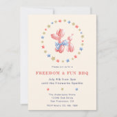 4 juli Onafhankelijkheidsdag Schattigee Balloon BB Kaart (Voorkant)