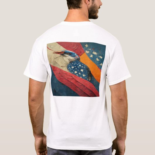 4 juli onafhankelijkheidsdag shirten t-shirt (Achterkant)