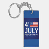 4 juli/Onafhankelijkheidsdag Sleutelhanger (Voorkant Links)