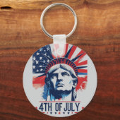 4 juli Onafhankelijkheidsdag Spirit Sleutelhanger (Achterkant)