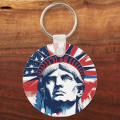 4 juli Onafhankelijkheidsdag Spirit Sleutelhanger (Voorkant)
