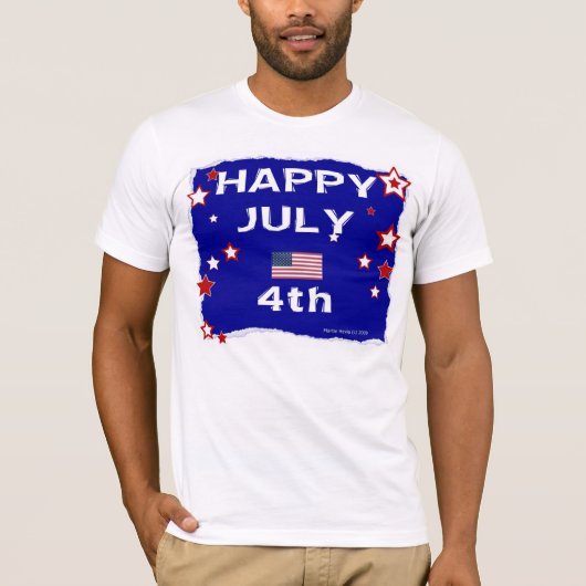 4 juli (Onafhankelijkheidsdag) T-shirt (Voorkant)