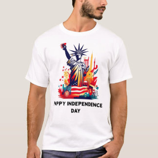 4 juli onafhankelijkheidsdag T-shirt