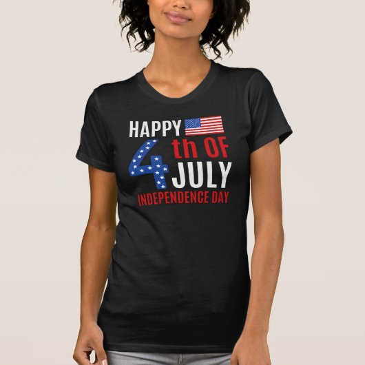 4 juli onafhankelijkheidsdag T-shirt (Voorkant)