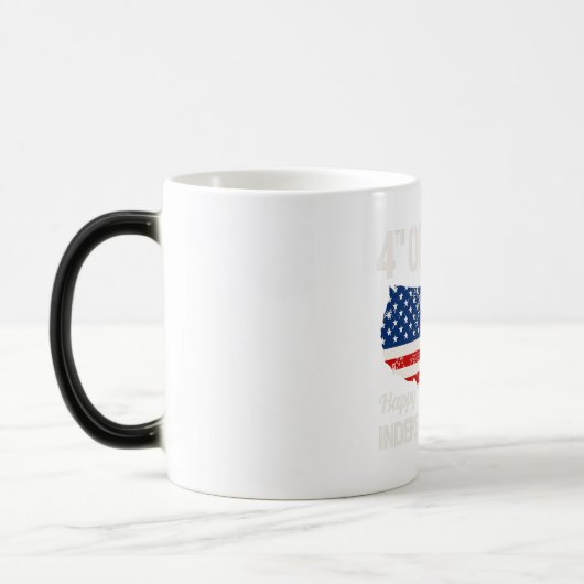 4 juli Onafhankelijkheidsdag T Shirt Magische Mok (Links)