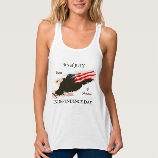 4 juli, Onafhankelijkheidsdag Tanktop (Voorkant)