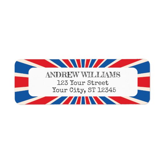 4 juli Onafhankelijkheidsdag terugkeer Etiket (Voorkant)