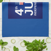 4 juli/Onafhankelijkheidsdag Theedoek (Gevouwen)