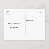 4 juli Onafhankelijkheidsdag Uitnodiging Briefkaar Briefkaart (Achterkant)