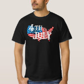 4 juli Onafhankelijkheidsdag Uncle Sam Pet America T-shirt (Voorkant)