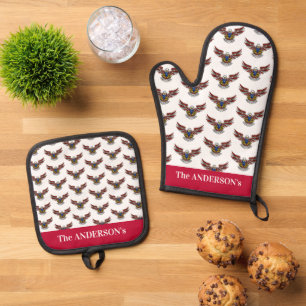 4 juli Onafhankelijkheidsdag USA Bald Eagle Ovenwant & Pannenlap Set