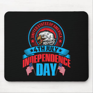4 juli Onafhankelijkheidsdag USA Eagle Patriotic D Muismat