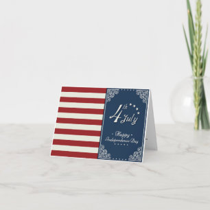 4 juli Onafhankelijkheidsdag van Amerika Bedankkaart